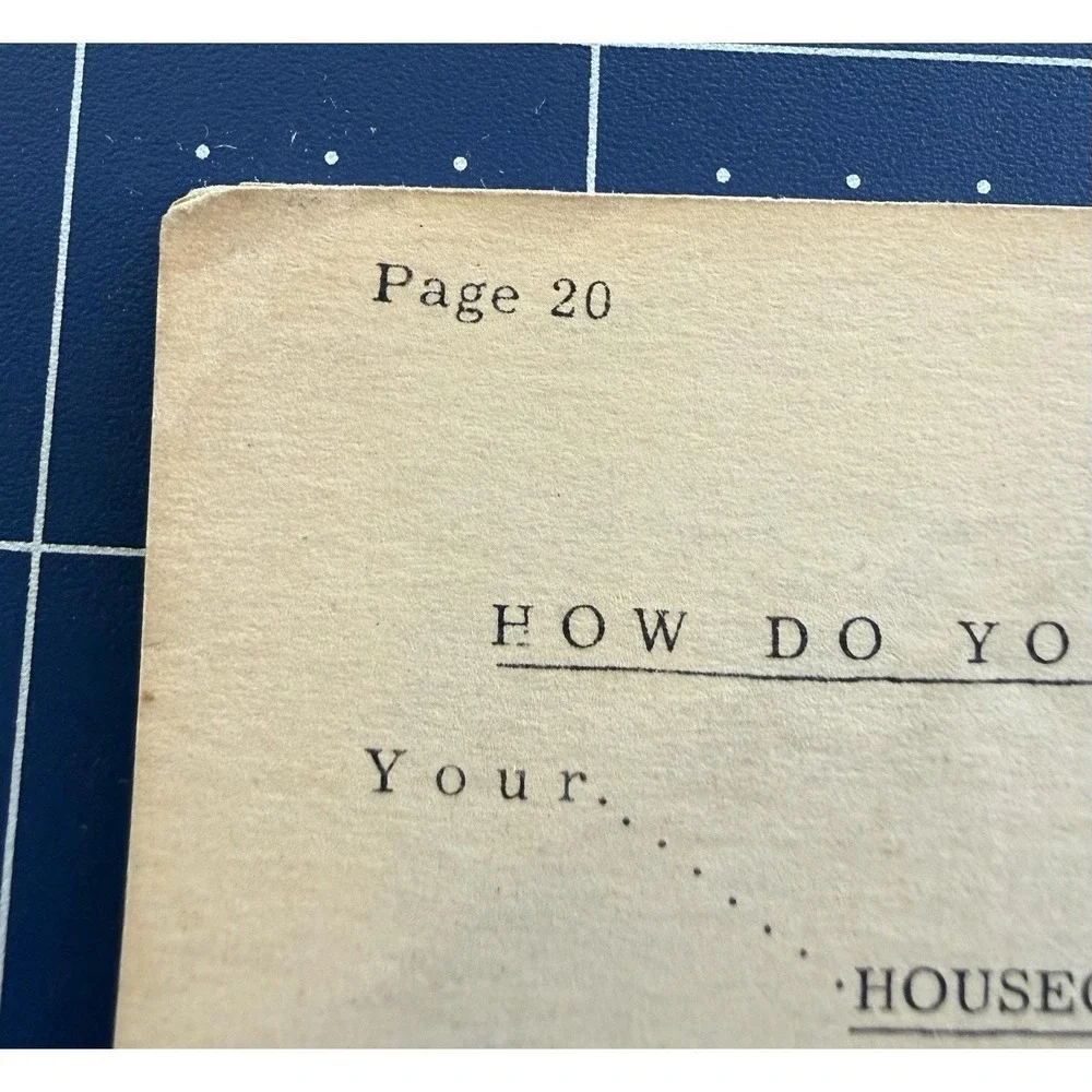 Jessie's Homemaker Radio‎ Visit April 1950 Vol 4 No. 8 VTG Publication Ephemera
